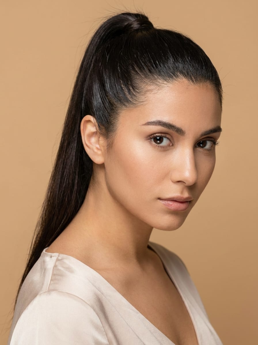 Sleek High Ponytail - Pferdeschwanz Frisur